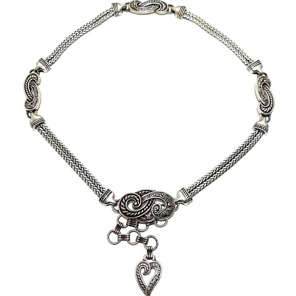 Vintage Brighton Silver Chain Link Belt - image 1