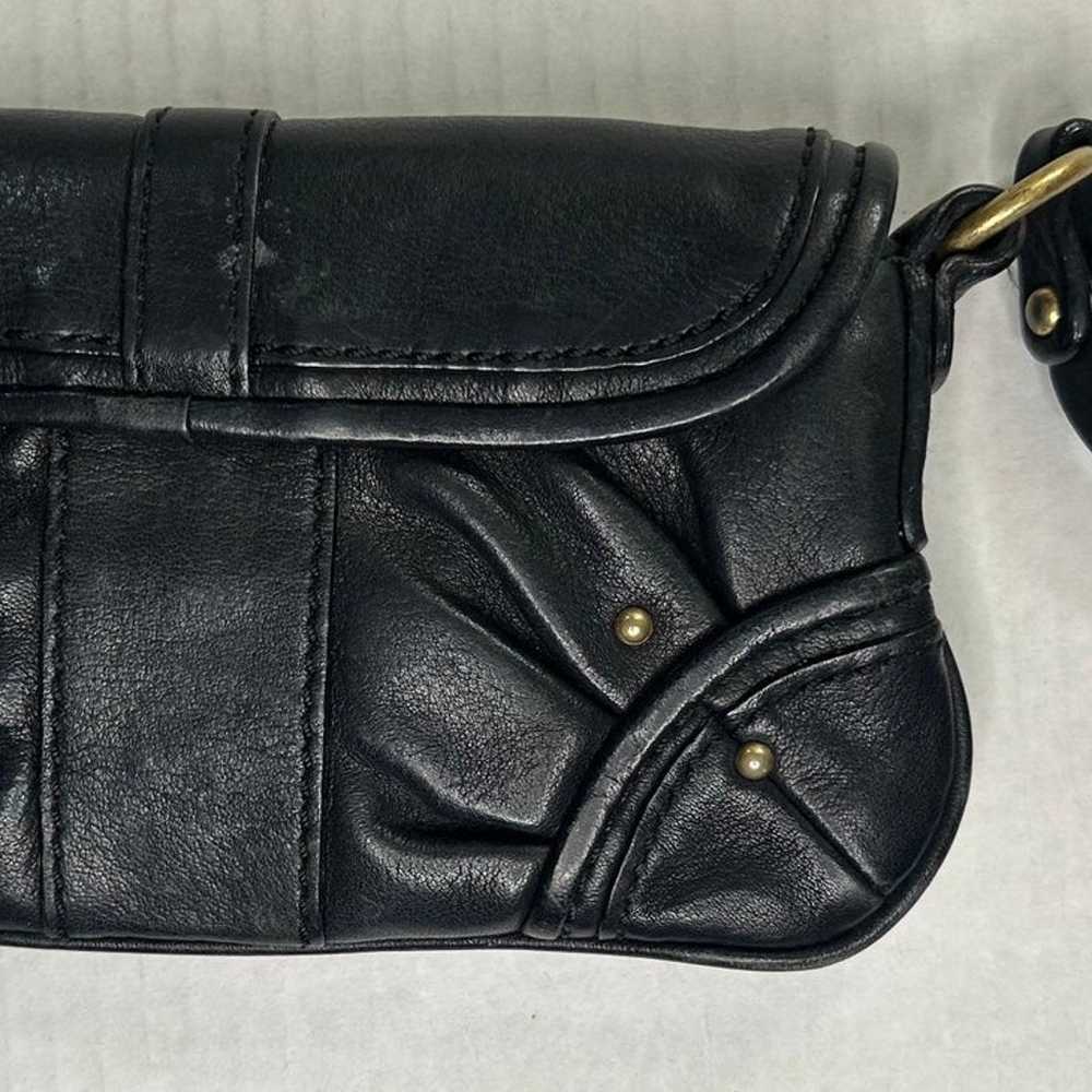 Juicy Couture Black Wristlet Purse Wallet Bag vin… - image 2