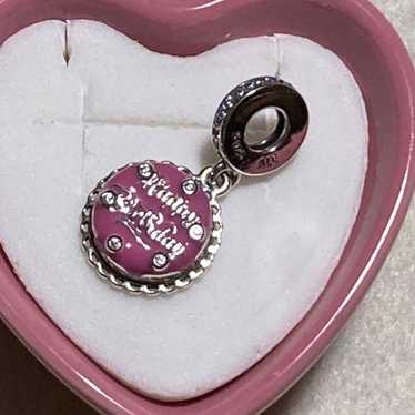 Pandora Silver 925 Pink Birthday Cake Charm