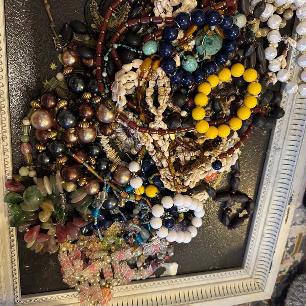 Vintage bead necklace lot #10 - image 2