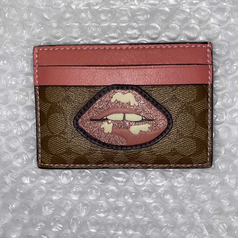 Coach Lips Card Holder *Rare* - image 1