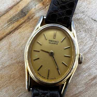 Vintage Seiko Quartz Watch - Gold Dial