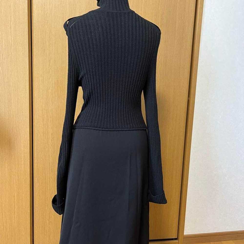 GUCCI Black Ribbed Knit Turtleneck Dress - image 2