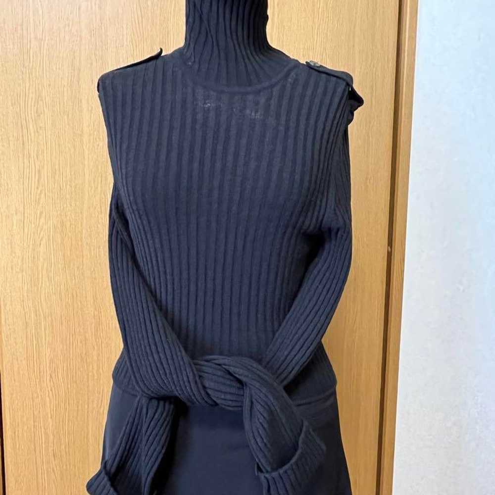 GUCCI Black Ribbed Knit Turtleneck Dress - image 3