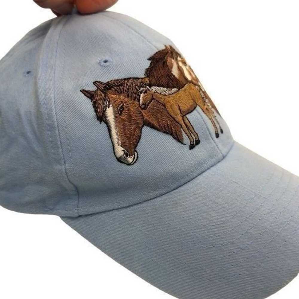 Vintage 90’s Wild Horses Embroidered Hat Jackson … - image 10