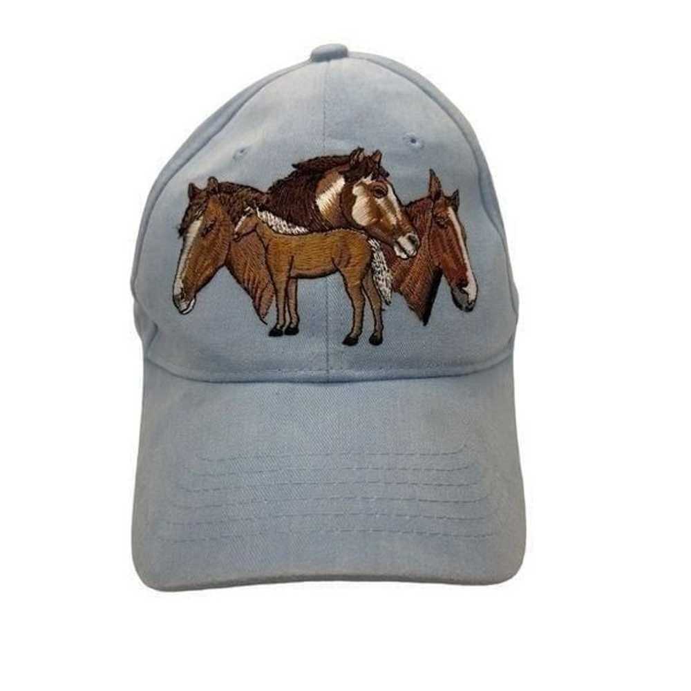 Vintage 90’s Wild Horses Embroidered Hat Jackson … - image 2