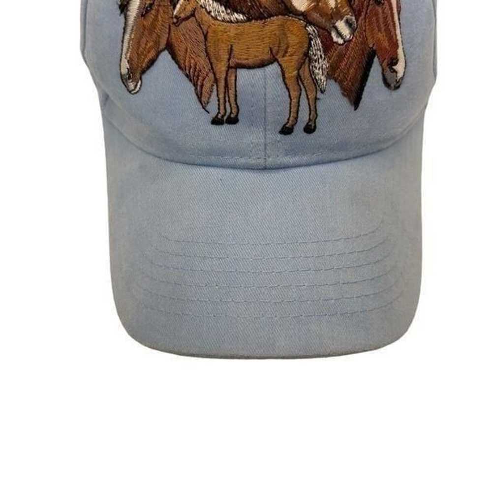 Vintage 90’s Wild Horses Embroidered Hat Jackson … - image 3