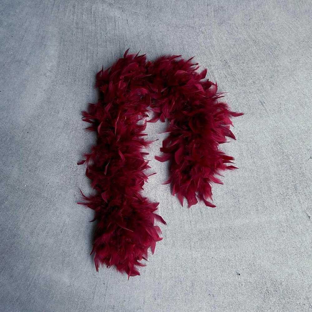 - archive feather scarf - image 2