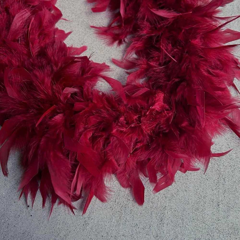 - archive feather scarf - image 5