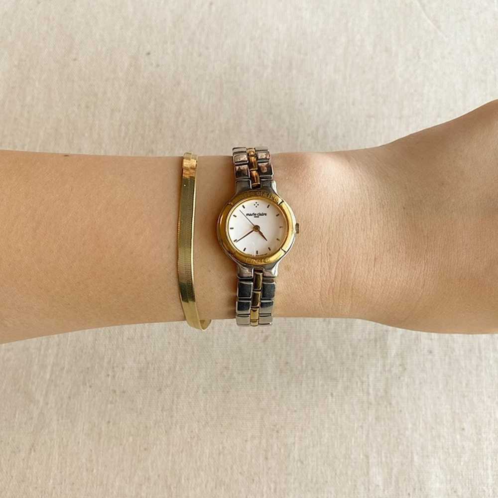 Darling Vintage Marie Claire Paris Two Tone Watch - image 3