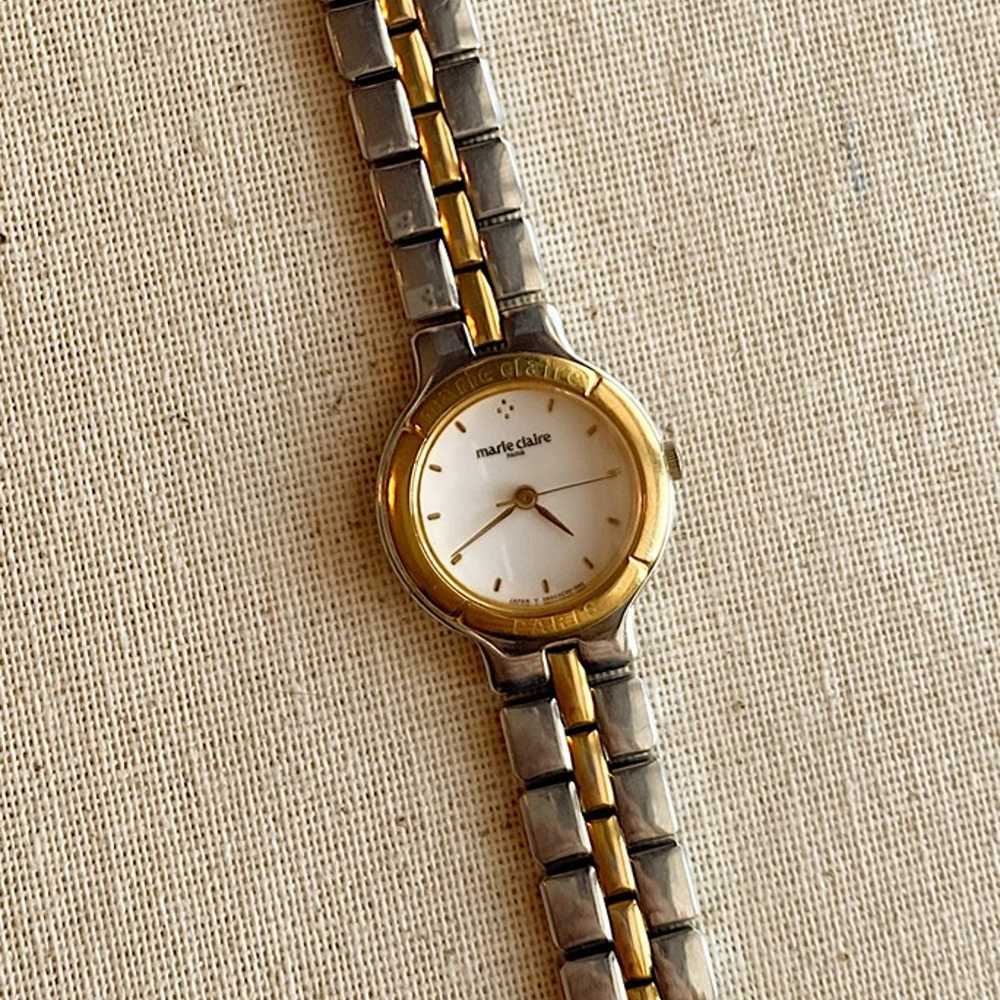 Darling Vintage Marie Claire Paris Two Tone Watch - image 8