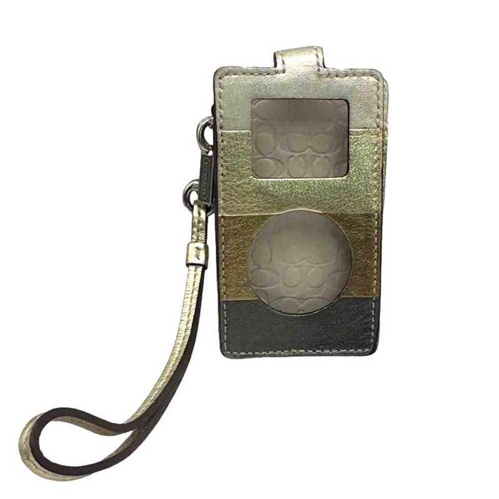 Vintage COACH Ipod Mini Player Metallic Block Cas… - image 1