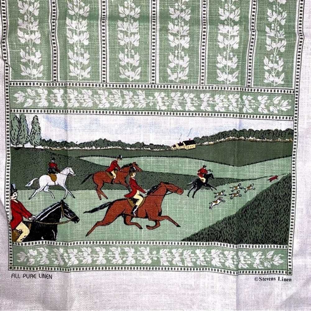 Vintage Stevens Linen Dish Hand Tea Towel Horse H… - image 2