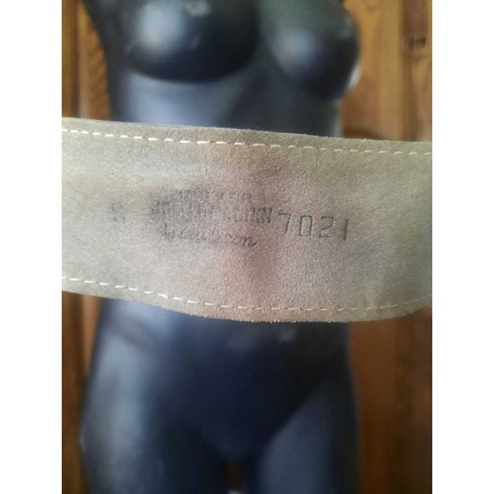 Anne Klein for Calderon Vintage S Leather Belt 19… - image 2