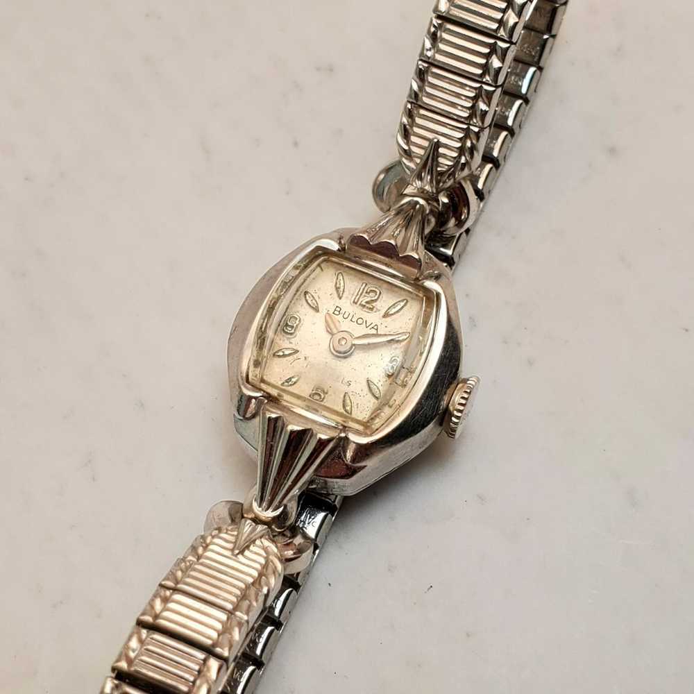 RARE VINTAGE BULOVA 17 JEWELS 10K. R.G.P. BEZEL M… - image 3