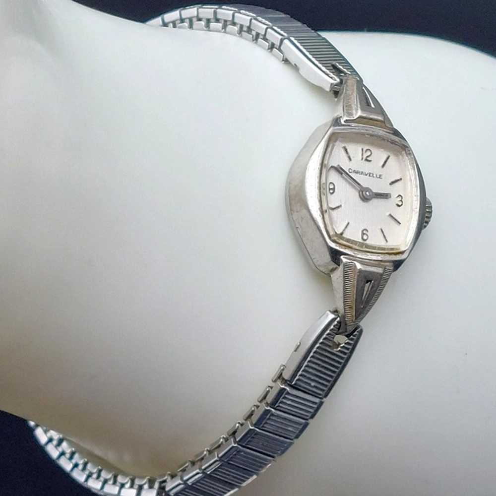 Vintage Caravelle Ladies Mechanical Watch Stainle… - image 2