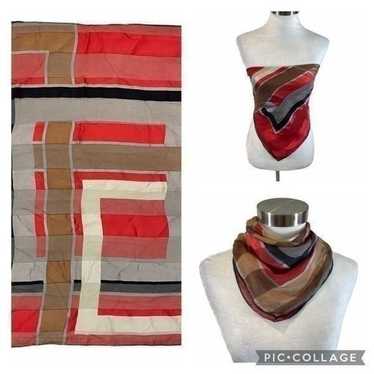 Vintage Hiroko Kapp Silk Japanese Square Scarf