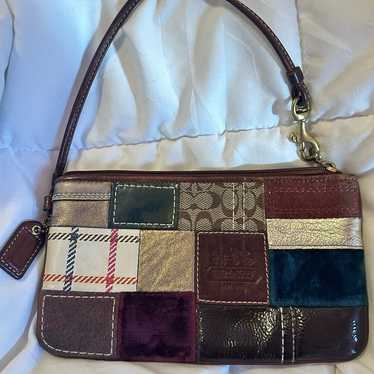 Coach Patchwork Vintage Wristlet Purse