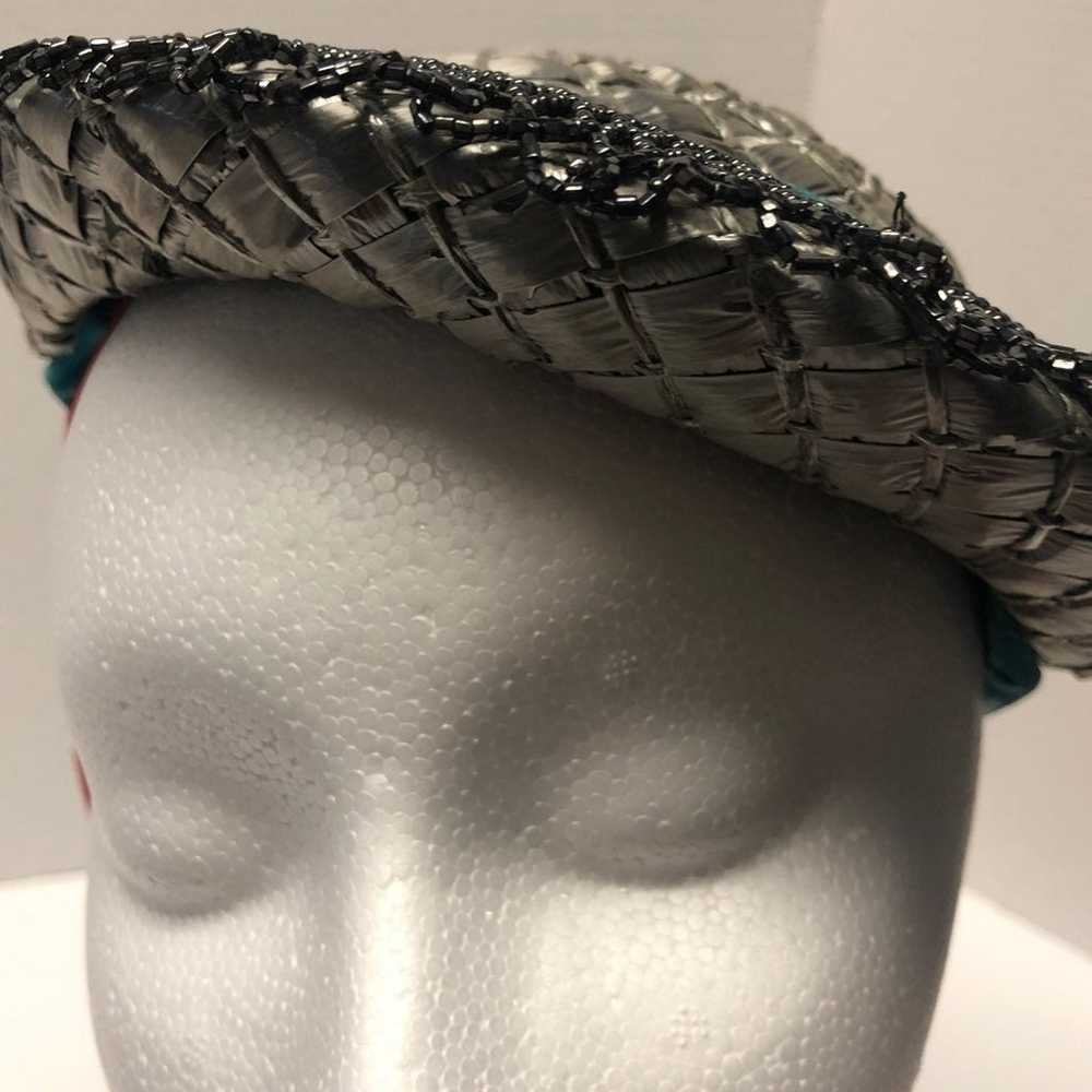 Vintage silver woman hat - image 2