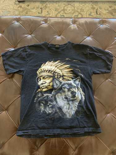 Vintage Native American wolf tee