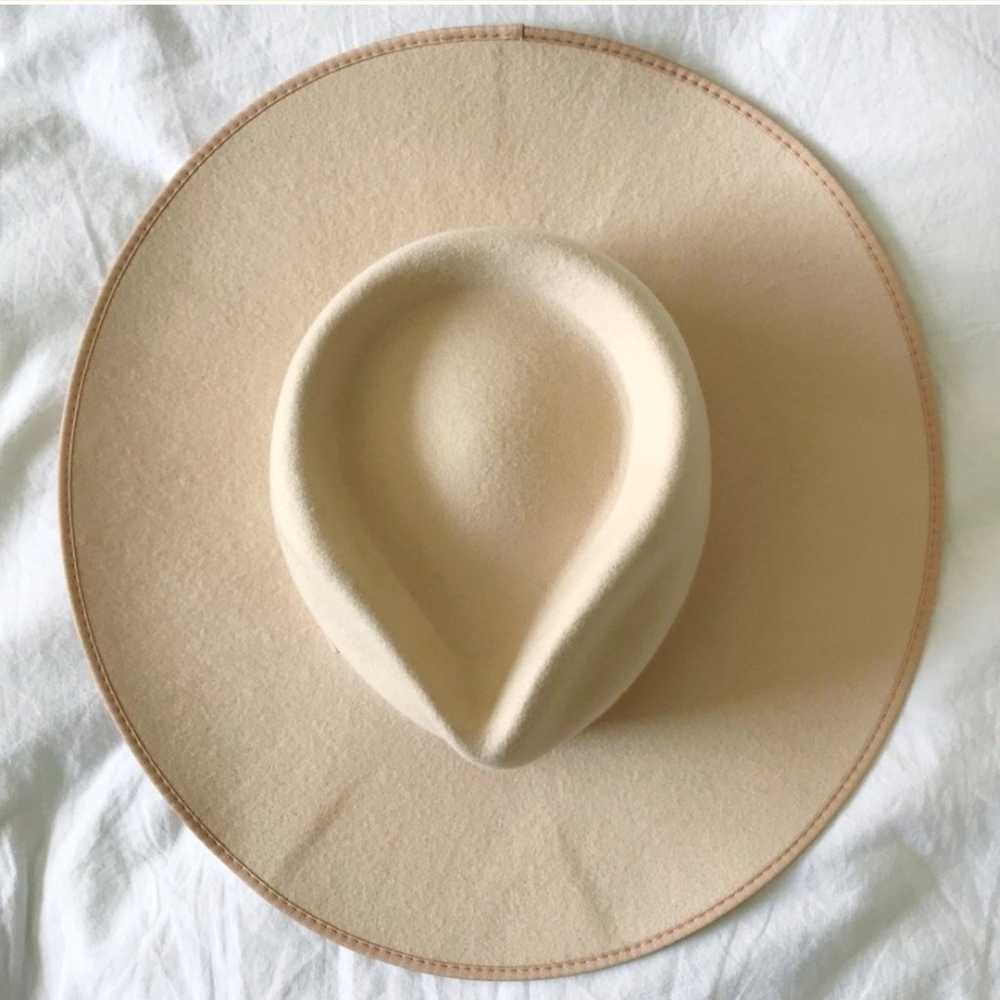 Lack of Color Ivory Rancher Wool Felt Fedora Hat … - image 2