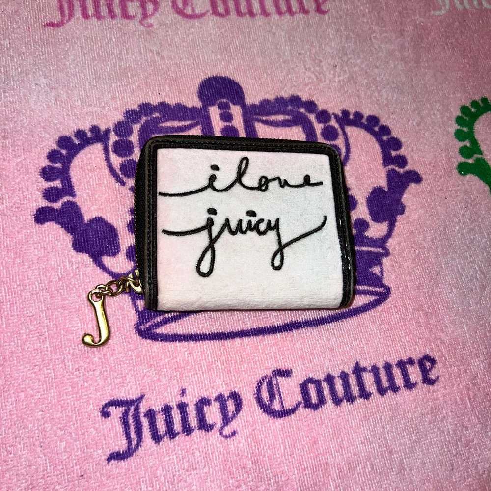 Vintage Pink Juicy Couture Wallet Card Holder Vel… - image 1