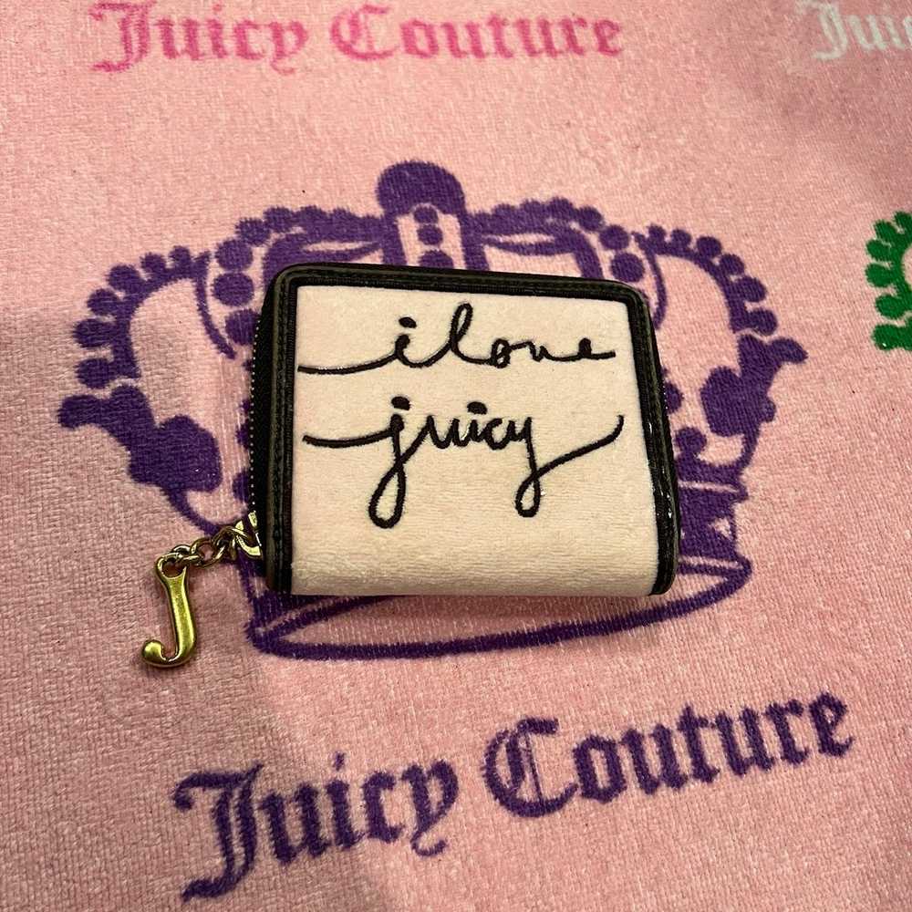 Vintage Pink Juicy Couture Wallet Card Holder Vel… - image 2