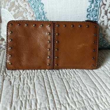 Vintage Michael Kors Cognac Astor Studded Leather 