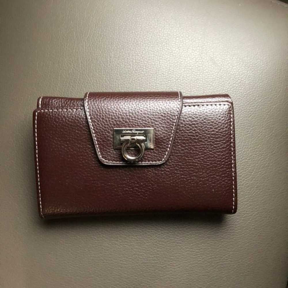 vintage salvatore ferragamo long wallet - image 1