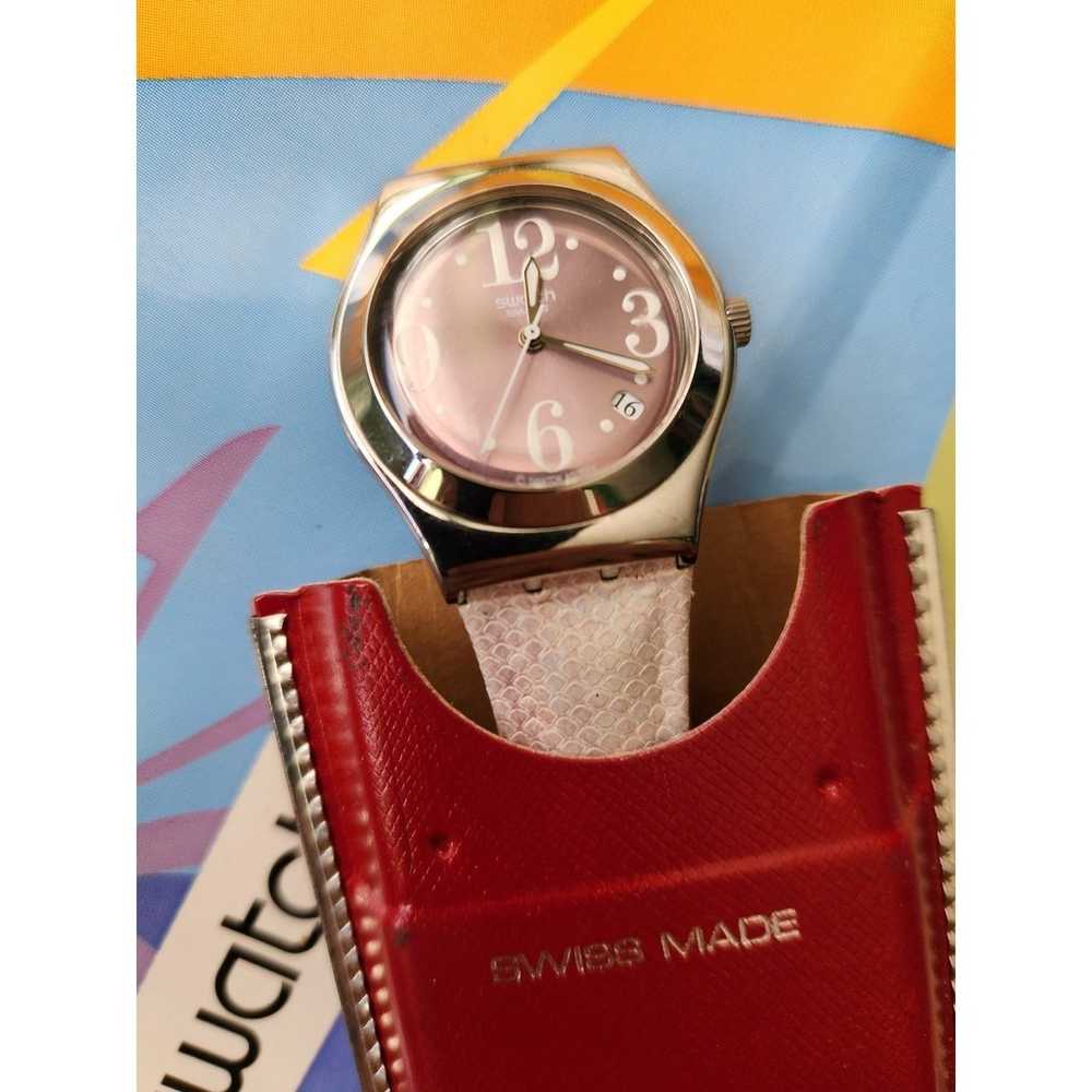 Rare Swatch Irony Medium watch PINK PASSION YLS42… - image 2