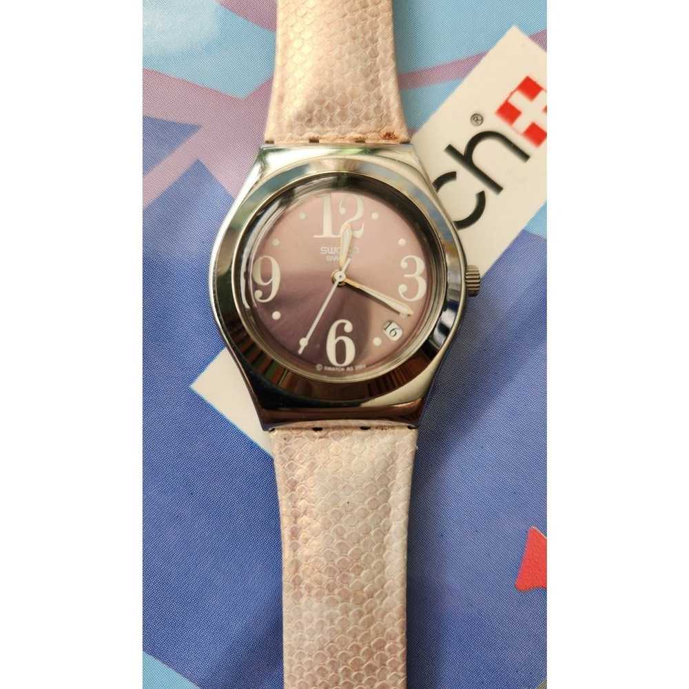 Rare Swatch Irony Medium watch PINK PASSION YLS42… - image 3