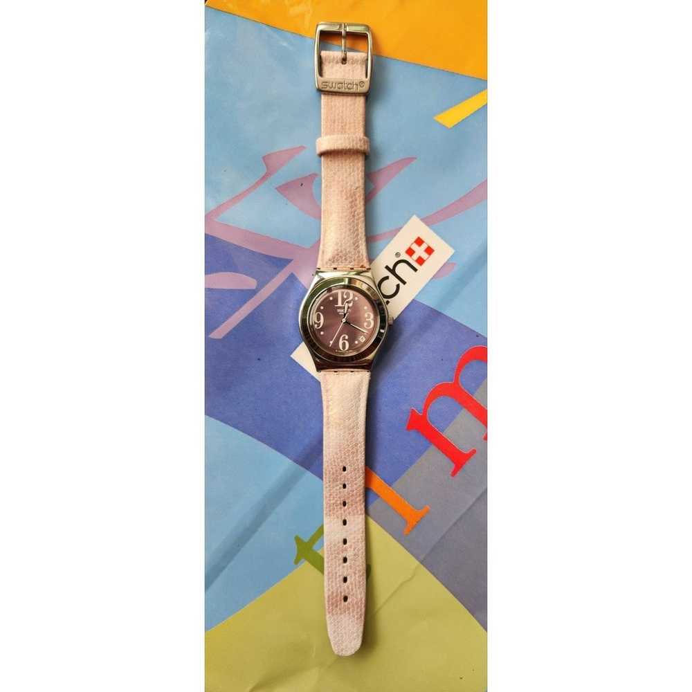 Rare Swatch Irony Medium watch PINK PASSION YLS42… - image 4