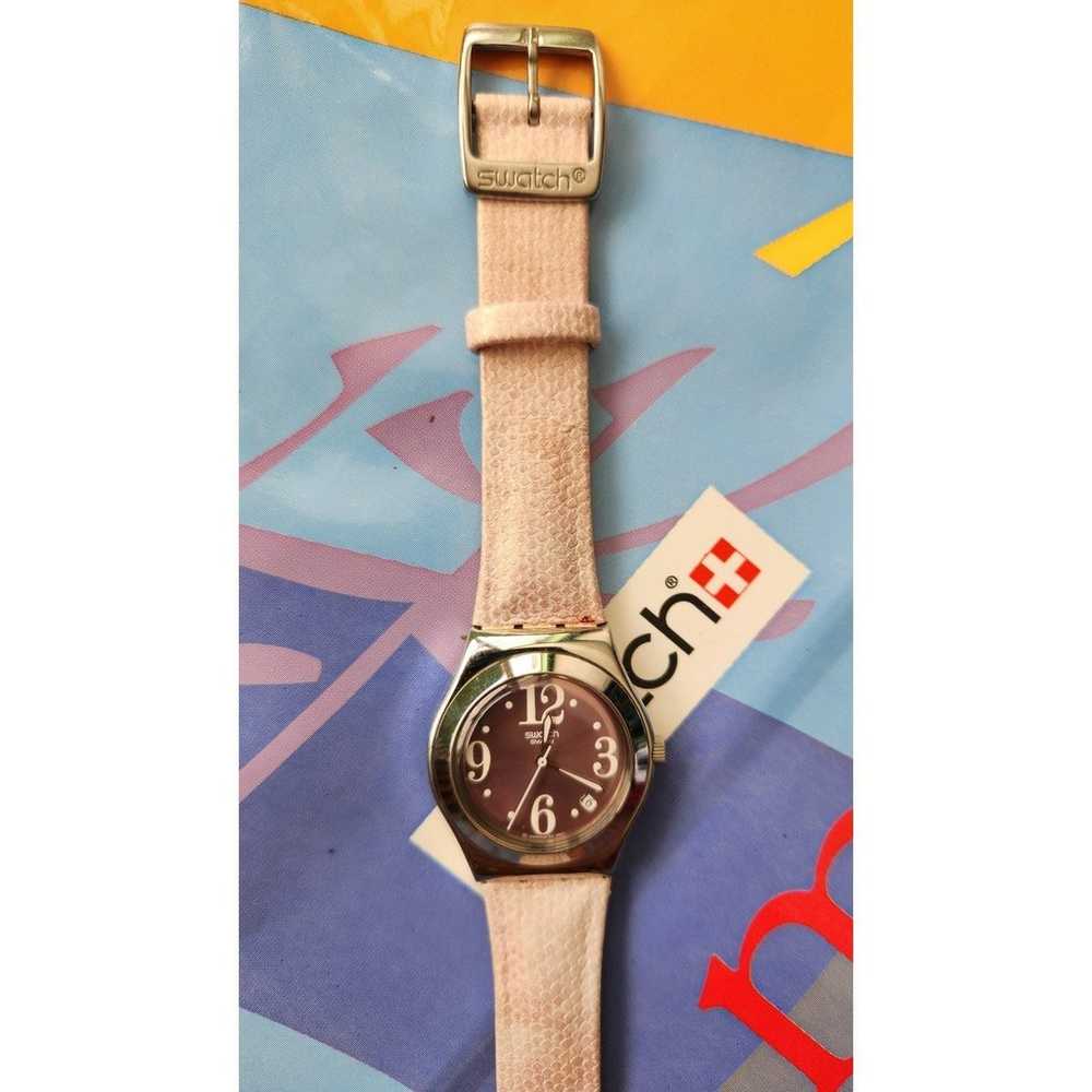 Rare Swatch Irony Medium watch PINK PASSION YLS42… - image 5