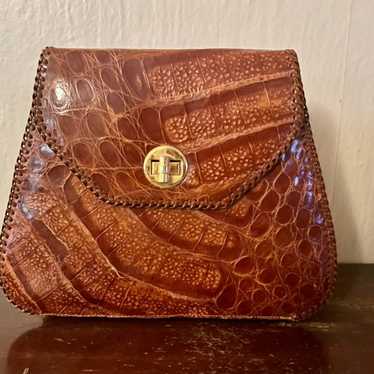 Vintage Genuine Alligator Clutch