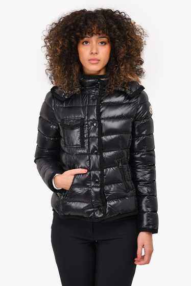 Moncler Black Down Racoon Fur Hooded 'Armoise' Ja… - image 1