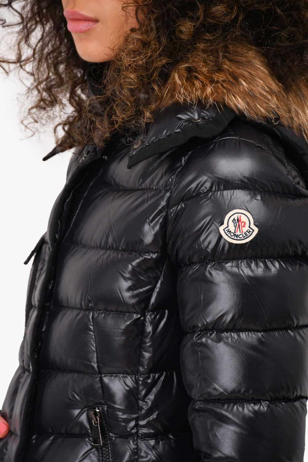 Moncler Black Down Racoon Fur Hooded 'Armoise' Ja… - image 2