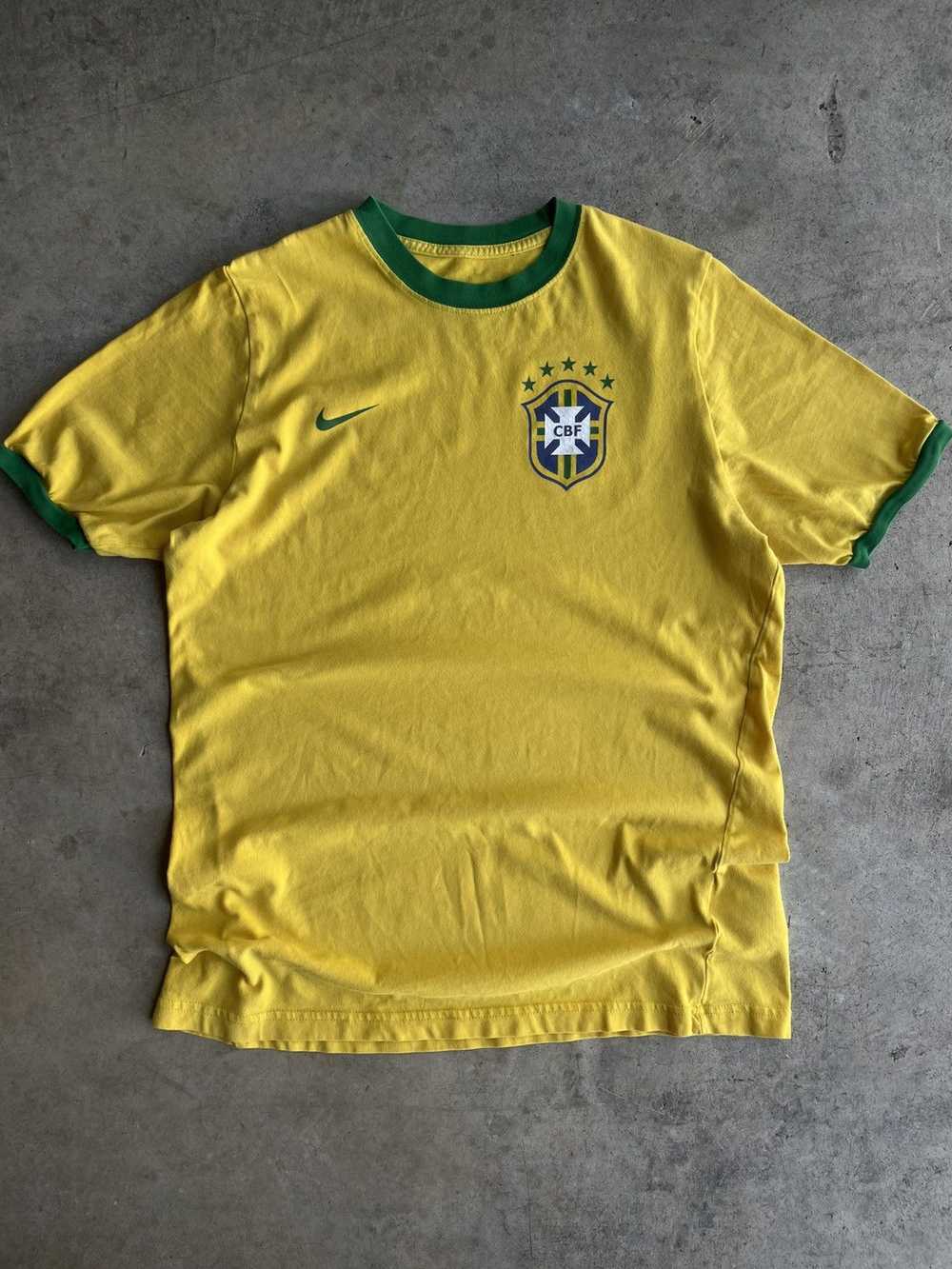 Nike × Soccer Jersey × Vintage Y2K Brazil Nike Ri… - image 2