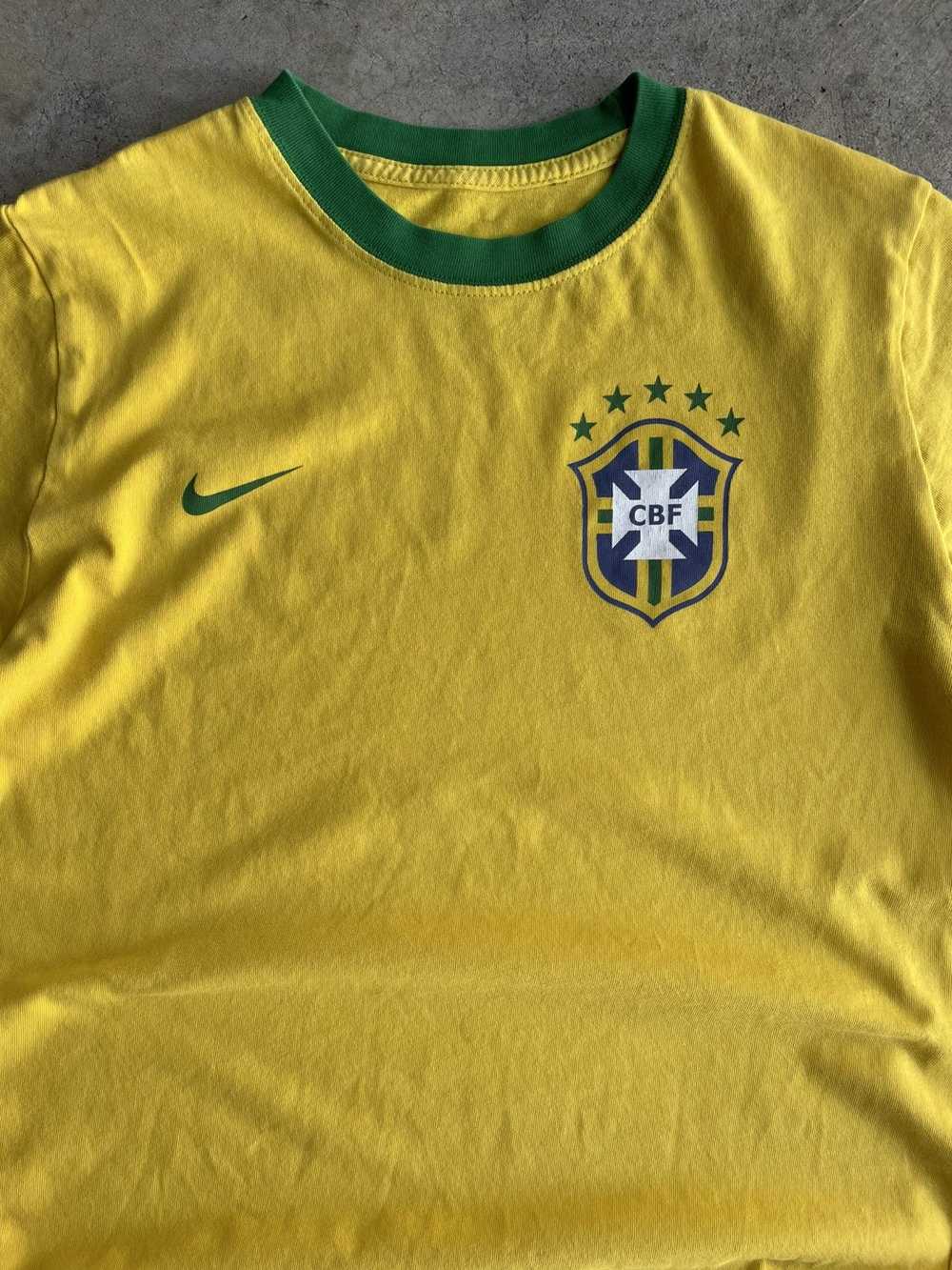 Nike × Soccer Jersey × Vintage Y2K Brazil Nike Ri… - image 3