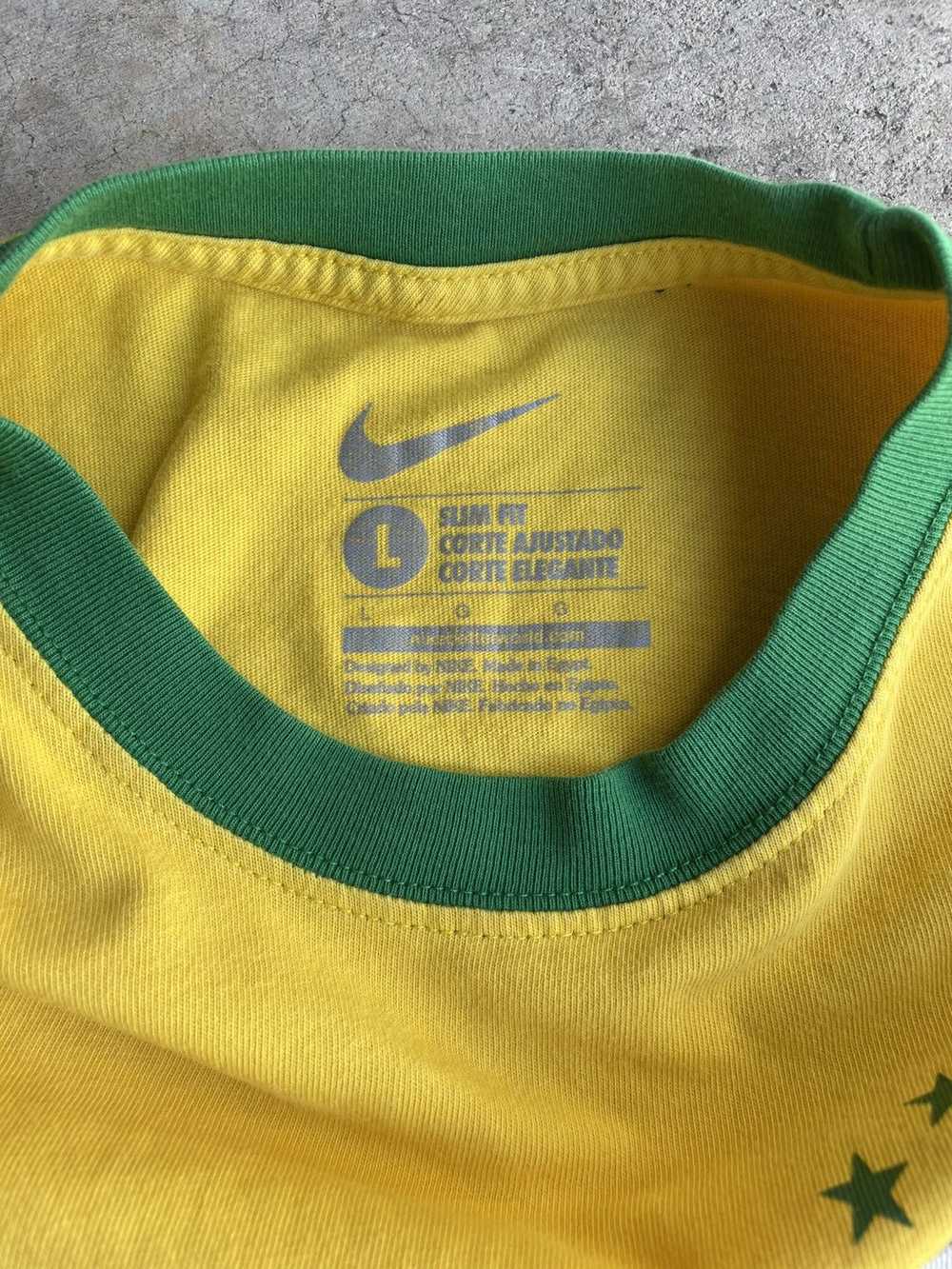 Nike × Soccer Jersey × Vintage Y2K Brazil Nike Ri… - image 4