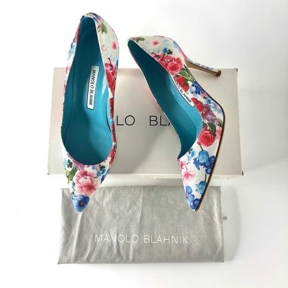 Manolo Blahnik Cloth heels - image 2