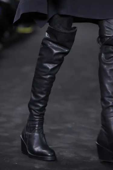 Ann Demeulemeester 40 SPIRAL ZIP THIGH HIGH HEELED