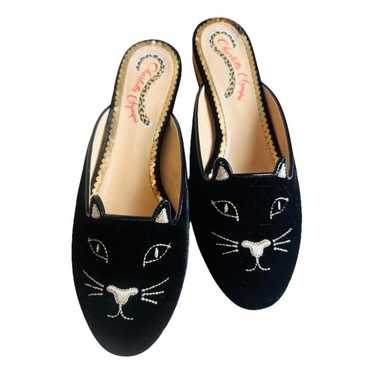 Charlotte Olympia Velvet flats