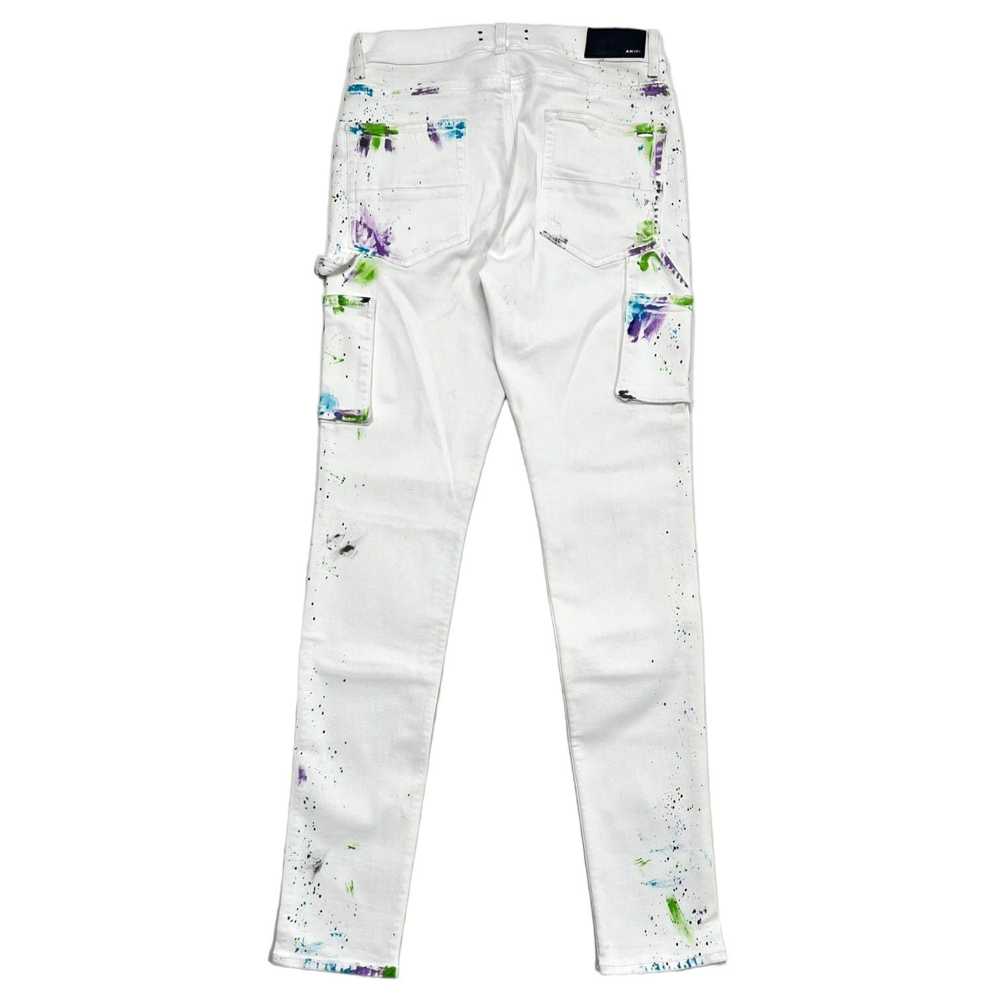 Amiri Amiri Paint Splatter Workmans Jeans White - image 3