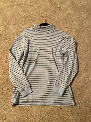 Supreme Blue Gold Striped Supreme Turtle Neck