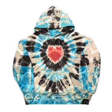 Amiri Amiri Heart Tie Dye Oversized Hooded Sweats… - image 1