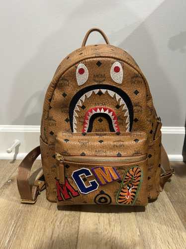 Bape × MCM MCM X BAPE SHARK STARK BACKPACK - image 1