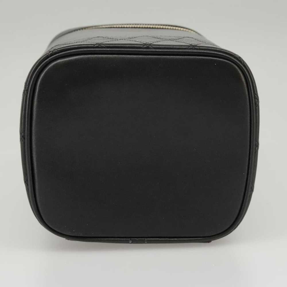 Chanel Vanity Vertical Black Leather Clutch Bag (… - image 9