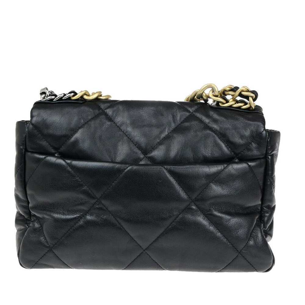 Chanel 19 Black Leather Handbag (Pre-Owned) - image 2