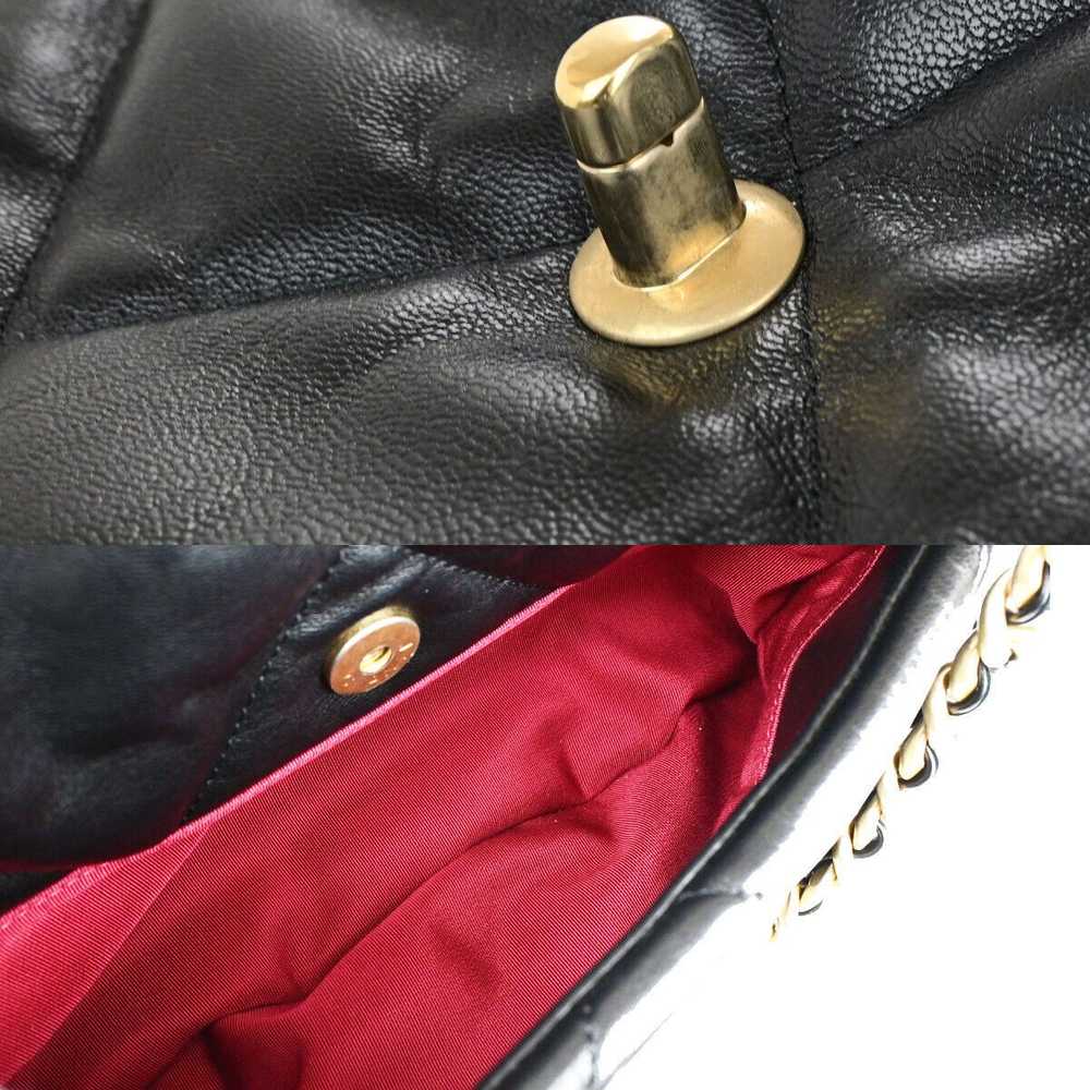 Chanel 19 Black Leather Handbag (Pre-Owned) - image 9