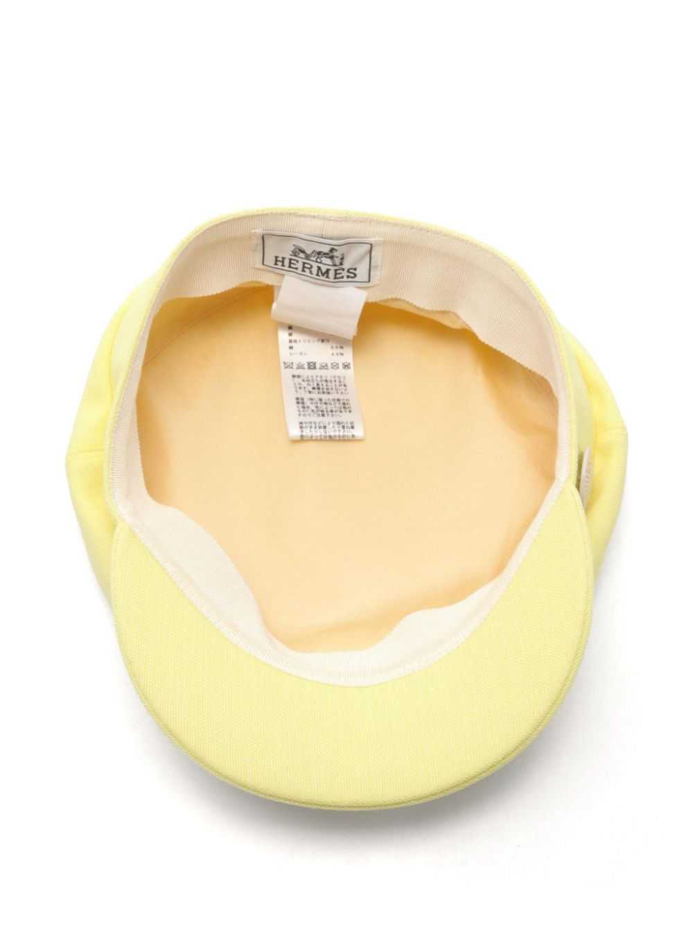 Hermès Pre-Owned 2010s casquette hat - Yellow - image 4